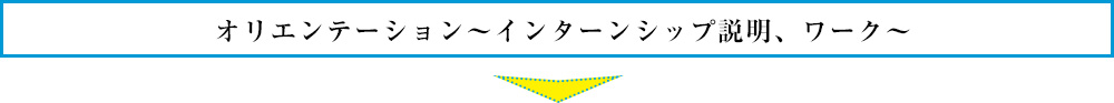 オリエンテーション?インターンシップ説明、ワーク?
